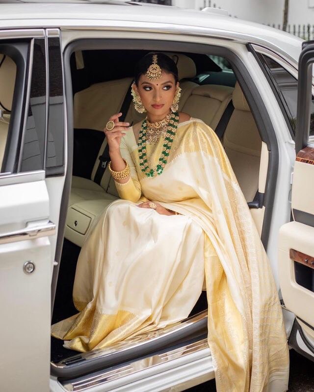 cream cotton saree