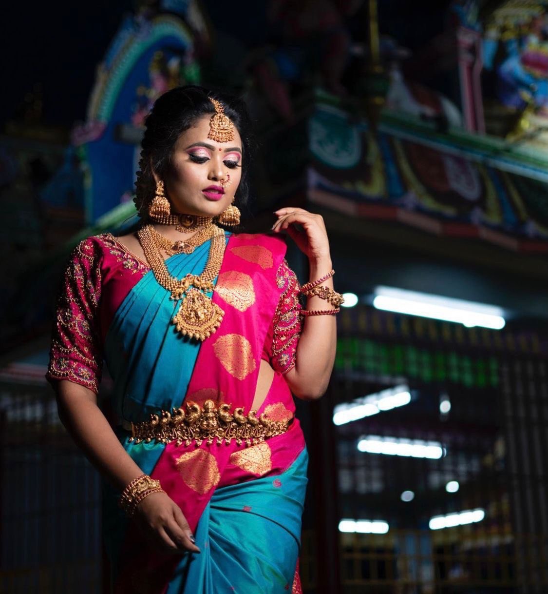 Ethereal Sky Blue Banarasi Pure Silk Saree with Embroidered Blouse
