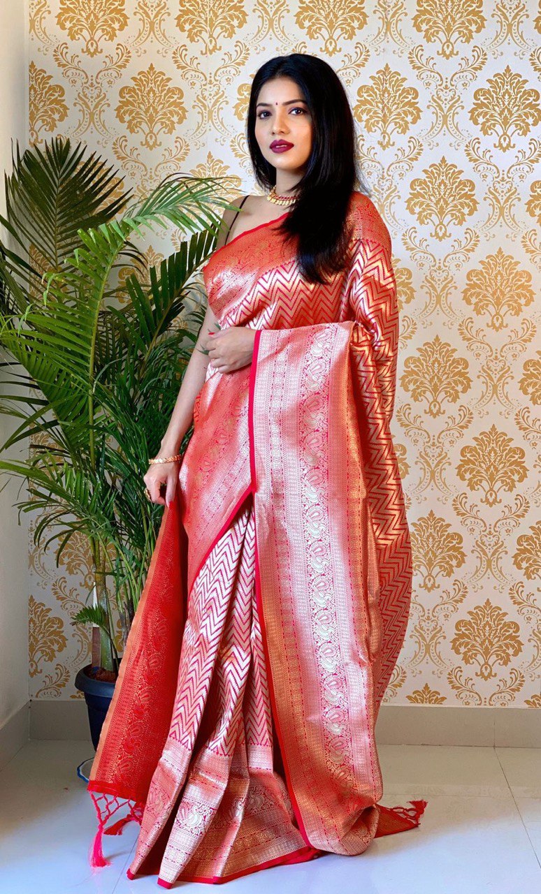 soft silk banarasi silk saree for wedding