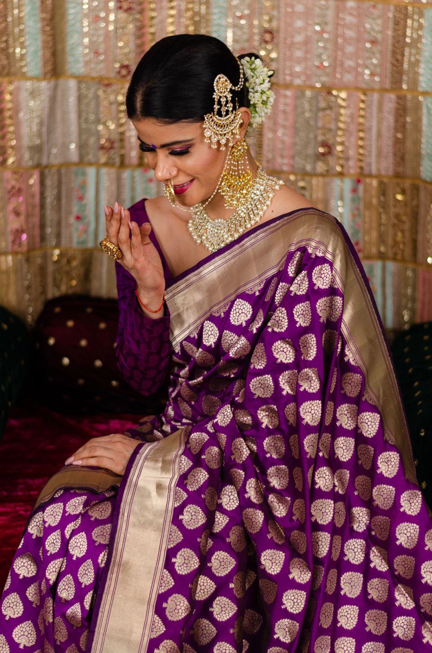 jacquard saree for women
