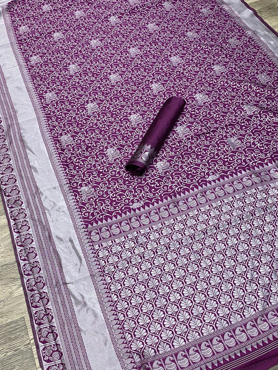 full zari weaving kanjivaram pure silk saree for wedding