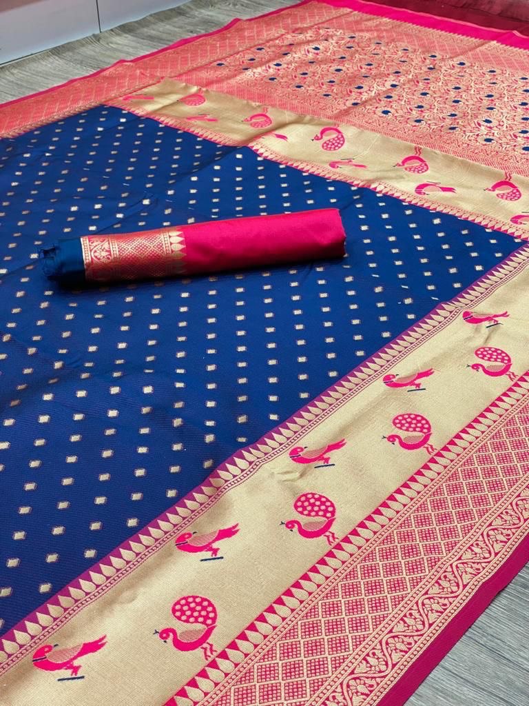 banarasi soft silk saree with jacquard work