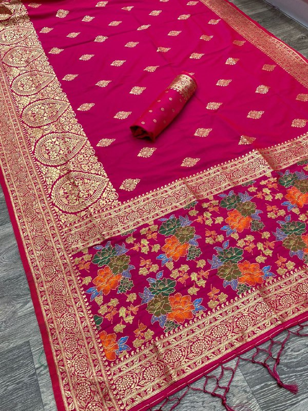 woven kanjivaram silk saree for wedding
