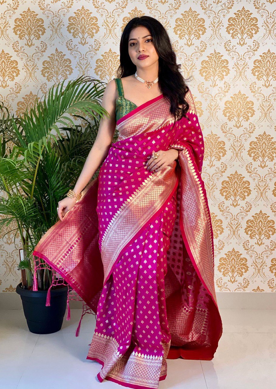 pure silk jacquard saree for wedding