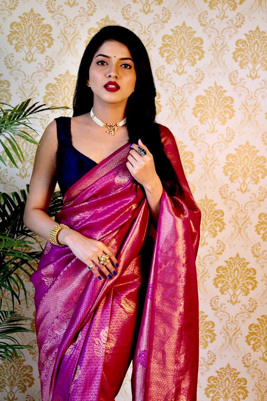 jacquard soft silk saree