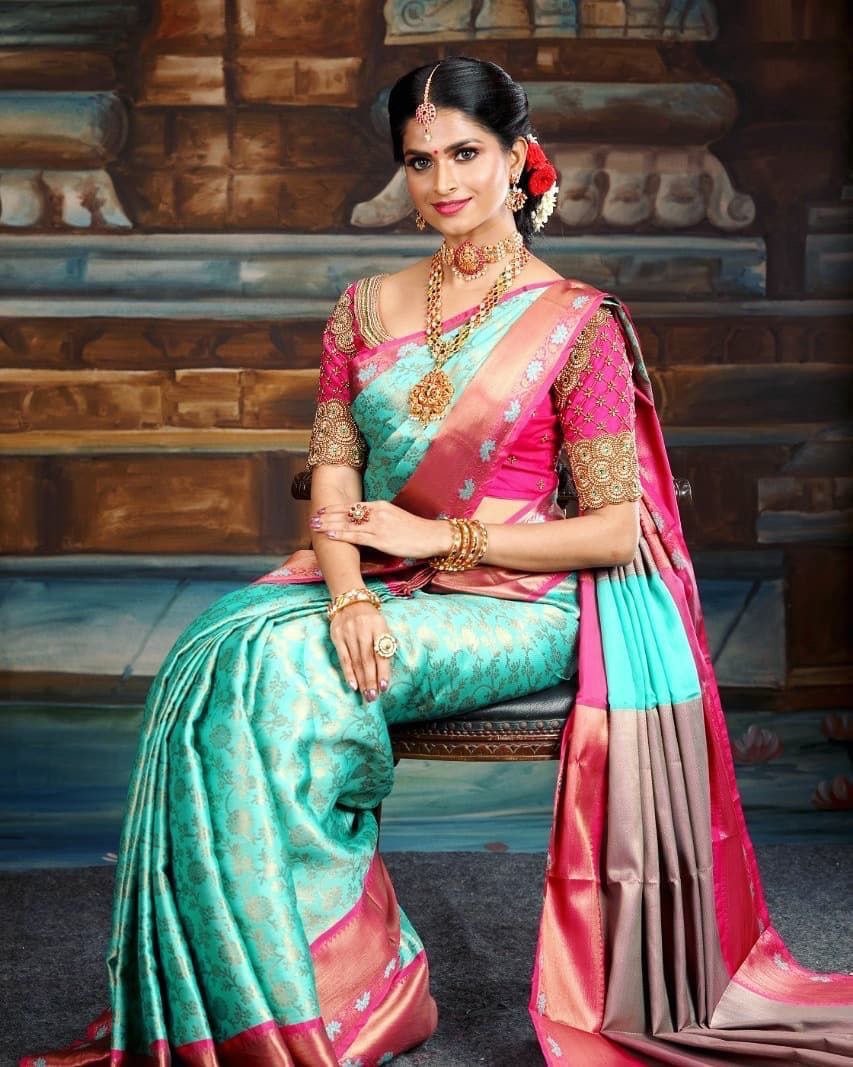 banarasi jacquared saree for women