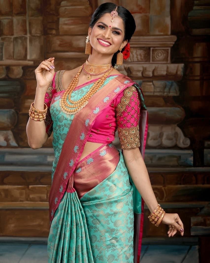 woven design soft silk saree