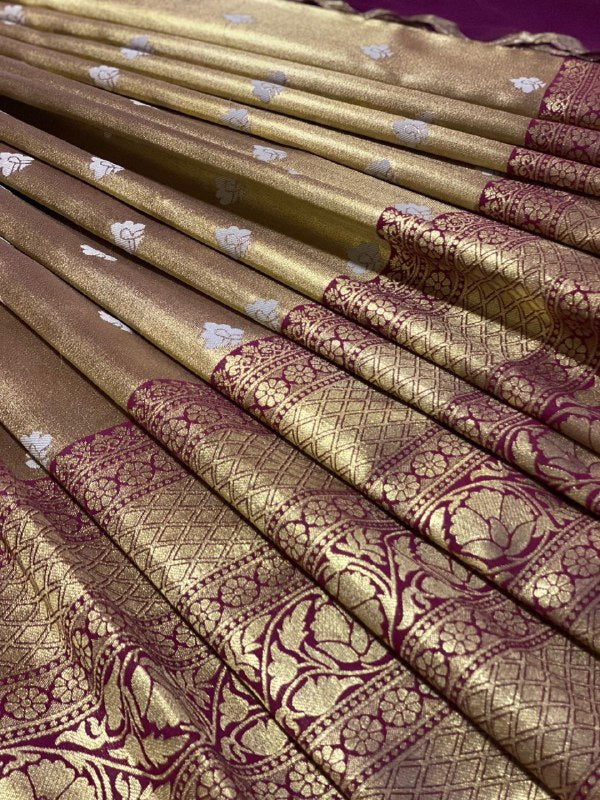 organza silk half saree for wedding