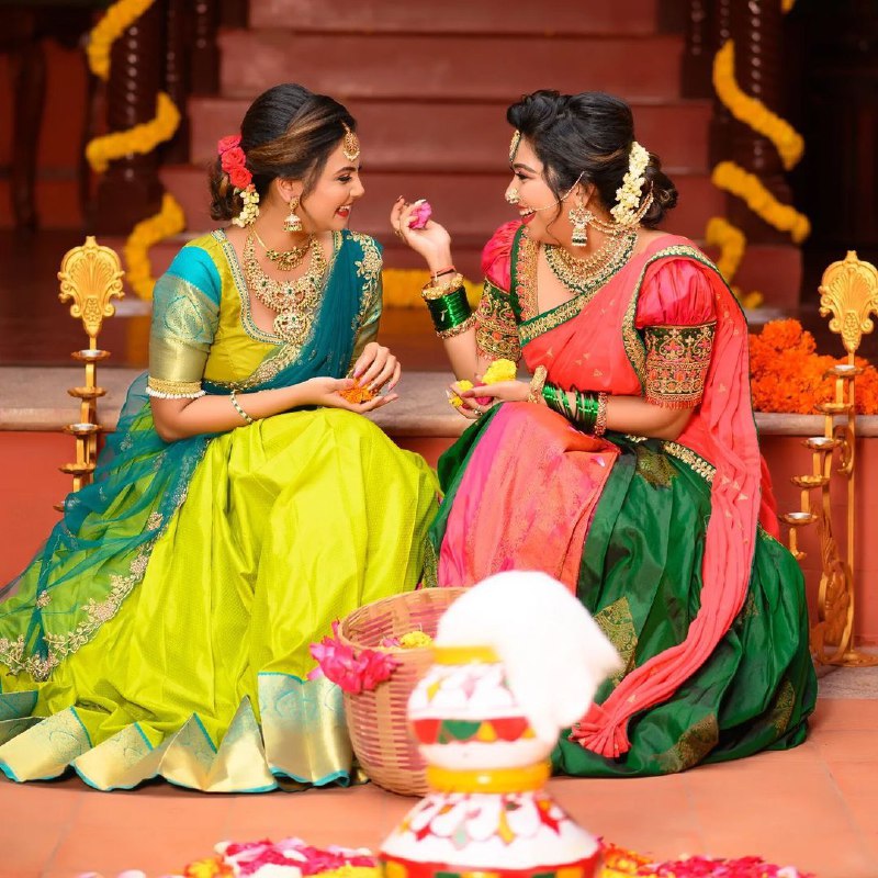 Lime Yellow Soft Silk Lehenga Choli with Embroidered Dupatta