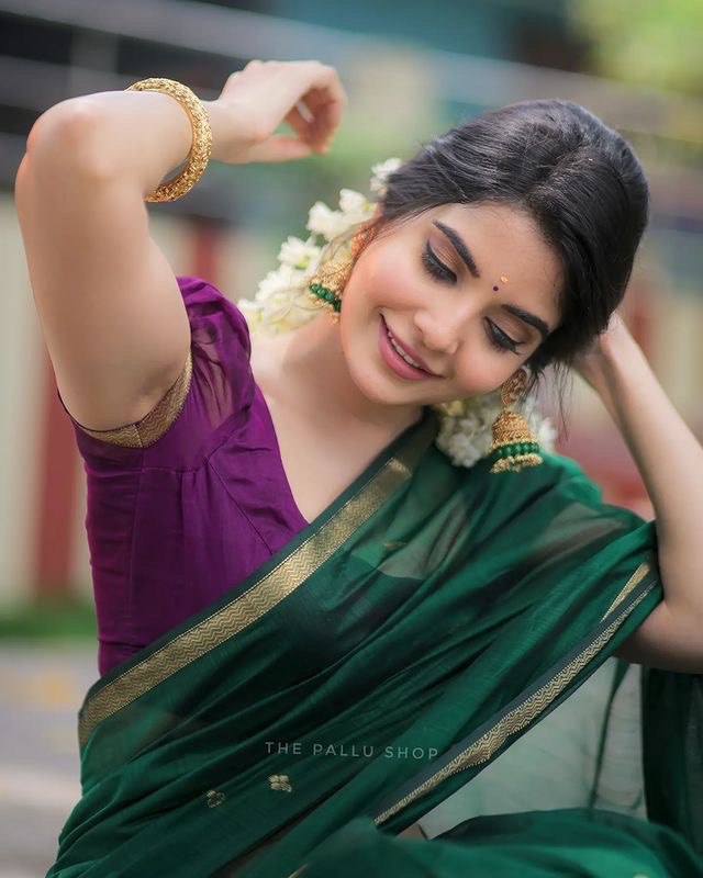 linen cotton silk saree