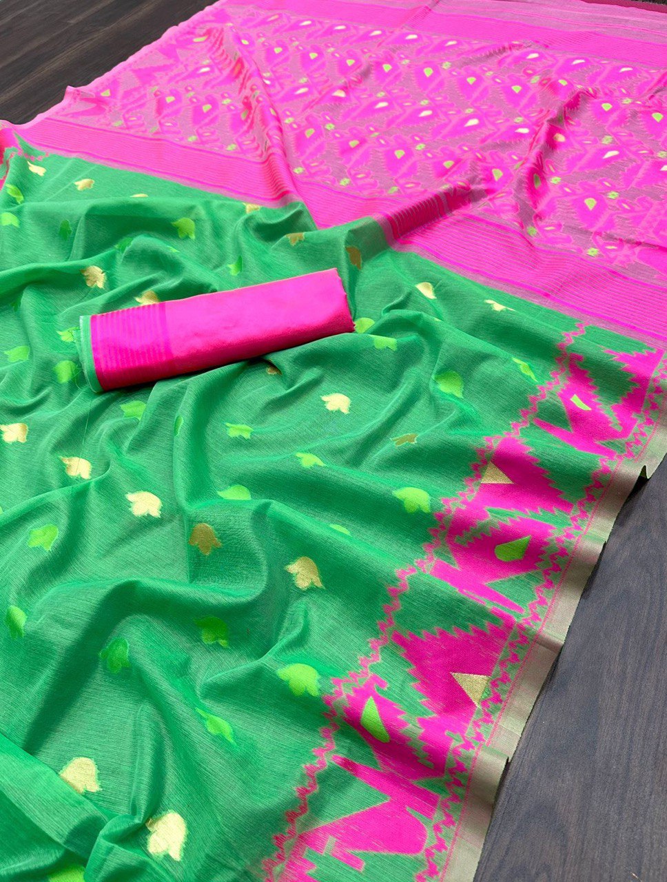 jamdani cotton saree for women