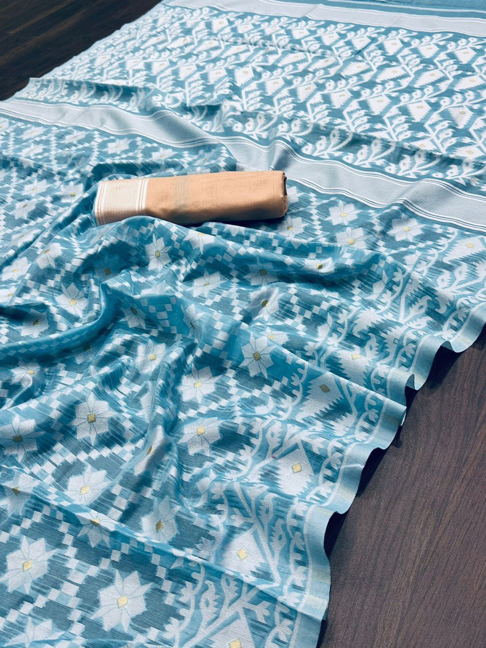 jamdani cotton saree for women