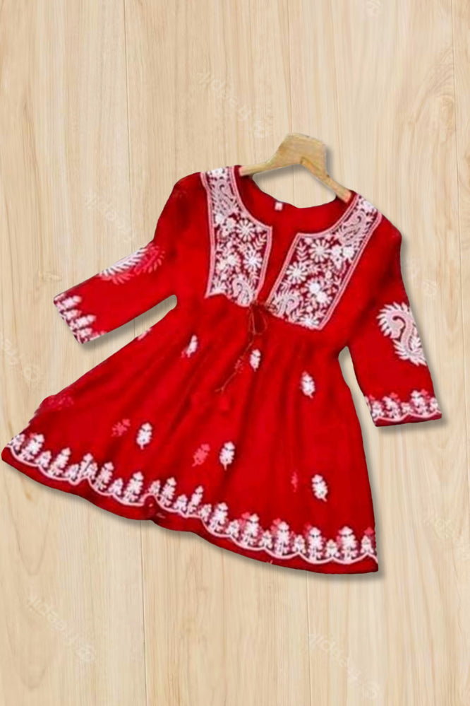 Red Casual Wear Stylish Tunic