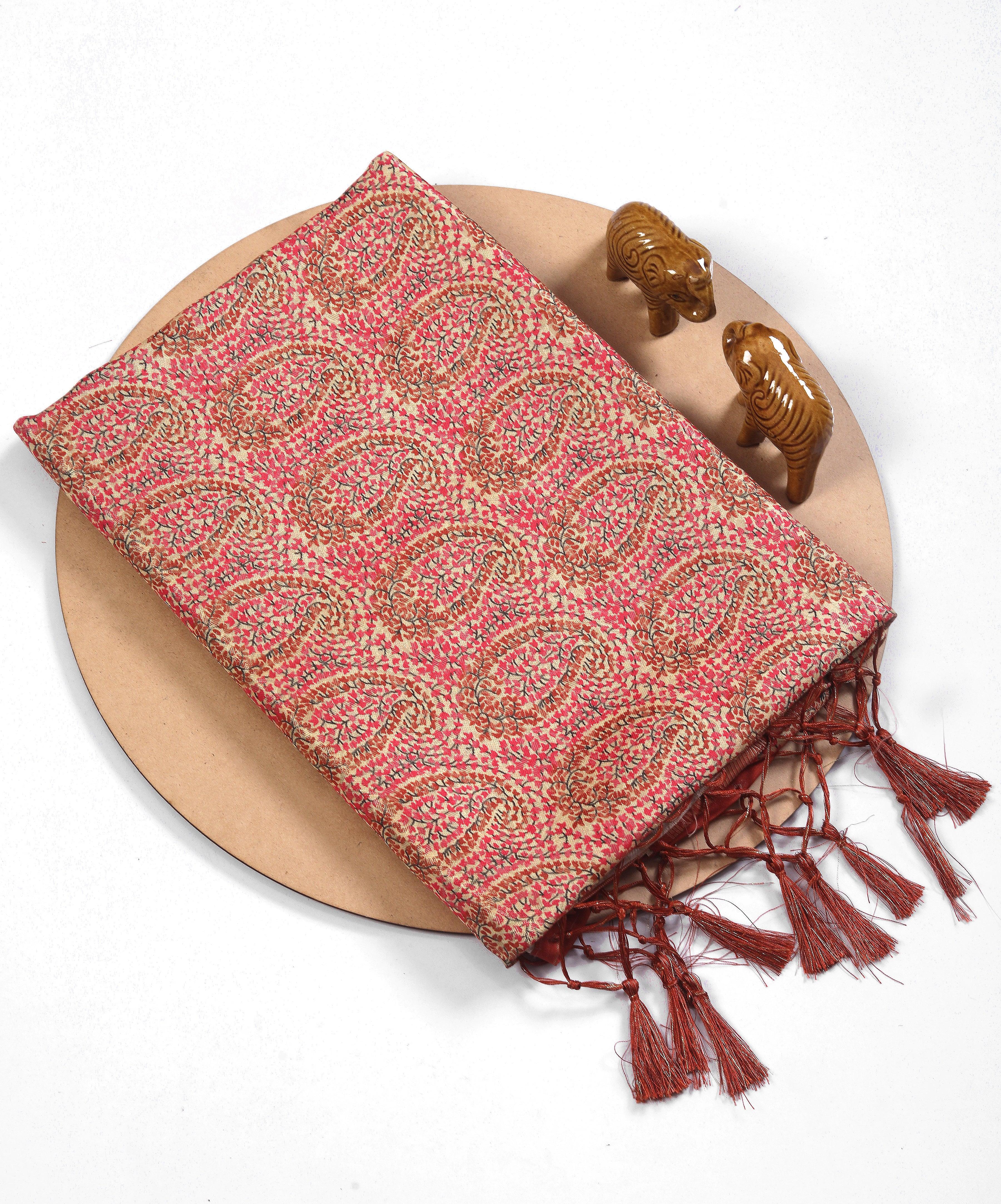 Premium Digital soft silk printed saree in Maroon for Weddings & Festive Wear