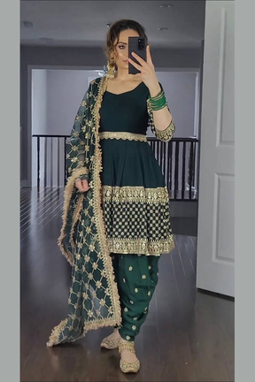 Full Stitched Readymade Patiala Salwar Suit and dupatta