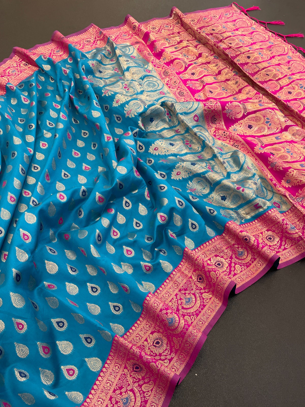Luxurious Banarasi Soft Silk Saree – Perfect for Receptions