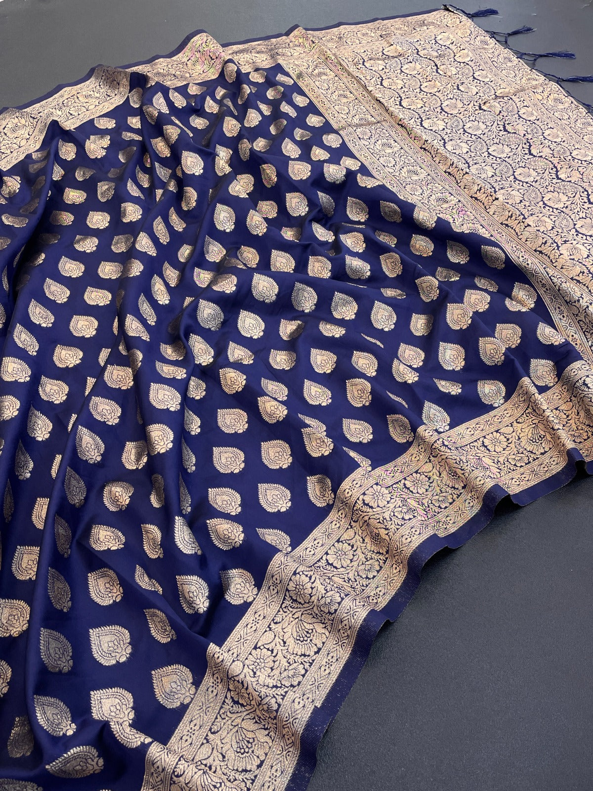 Soft Banarasi Silk Saree with Handwoven Design