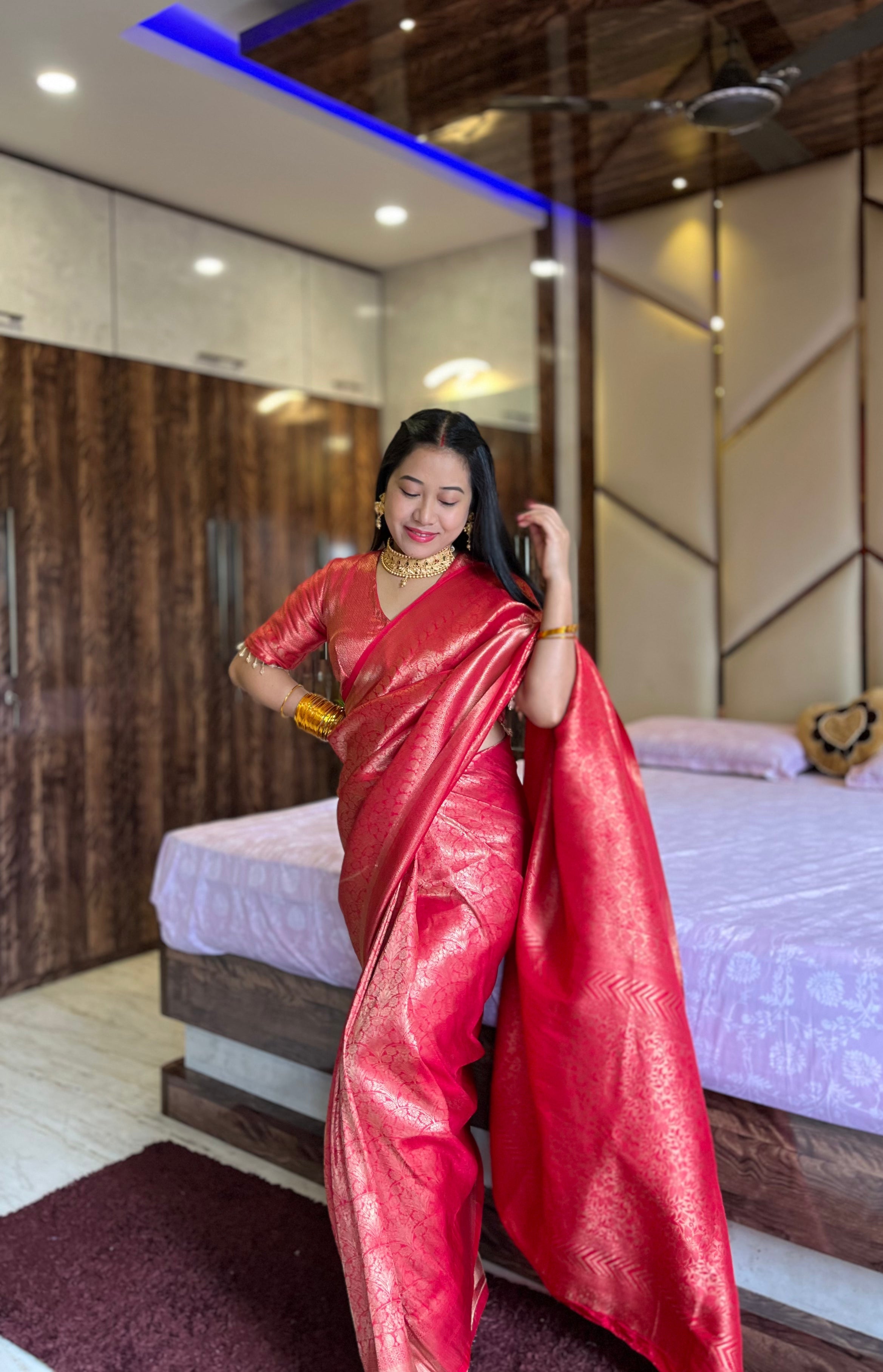 Drape Yourself in Heritage: Pure Brocade Silk Sarees