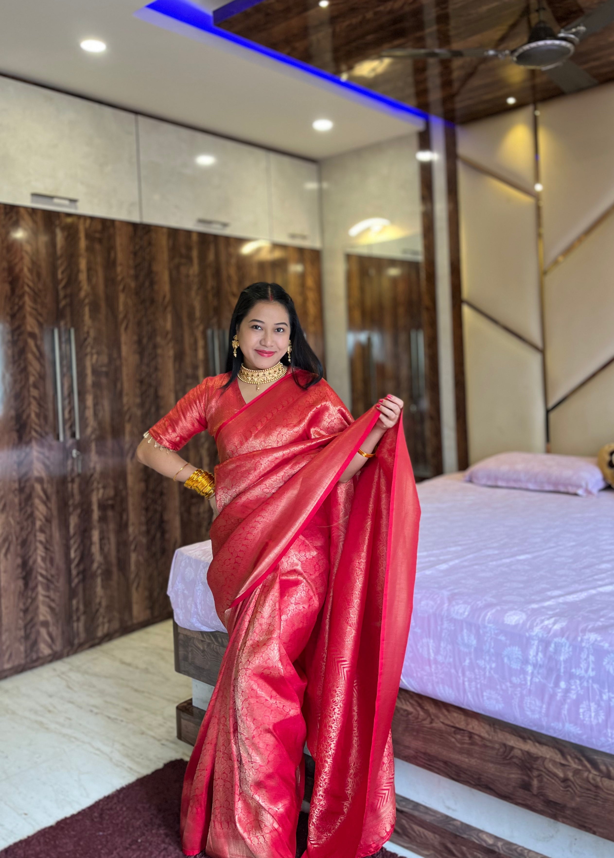 Drape Yourself in Heritage: Pure Brocade Silk Sarees