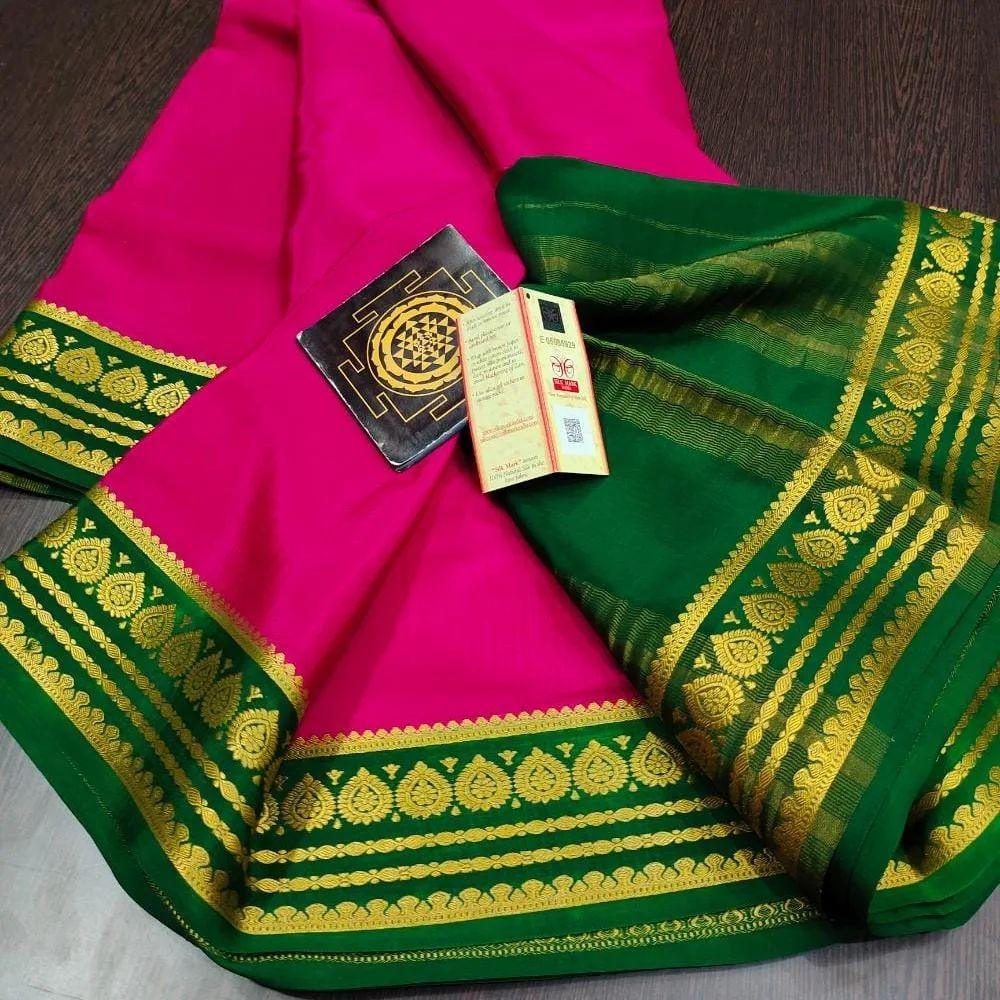Latest Mysore Crepe Soft Silk Sarees – Royal Look Collection