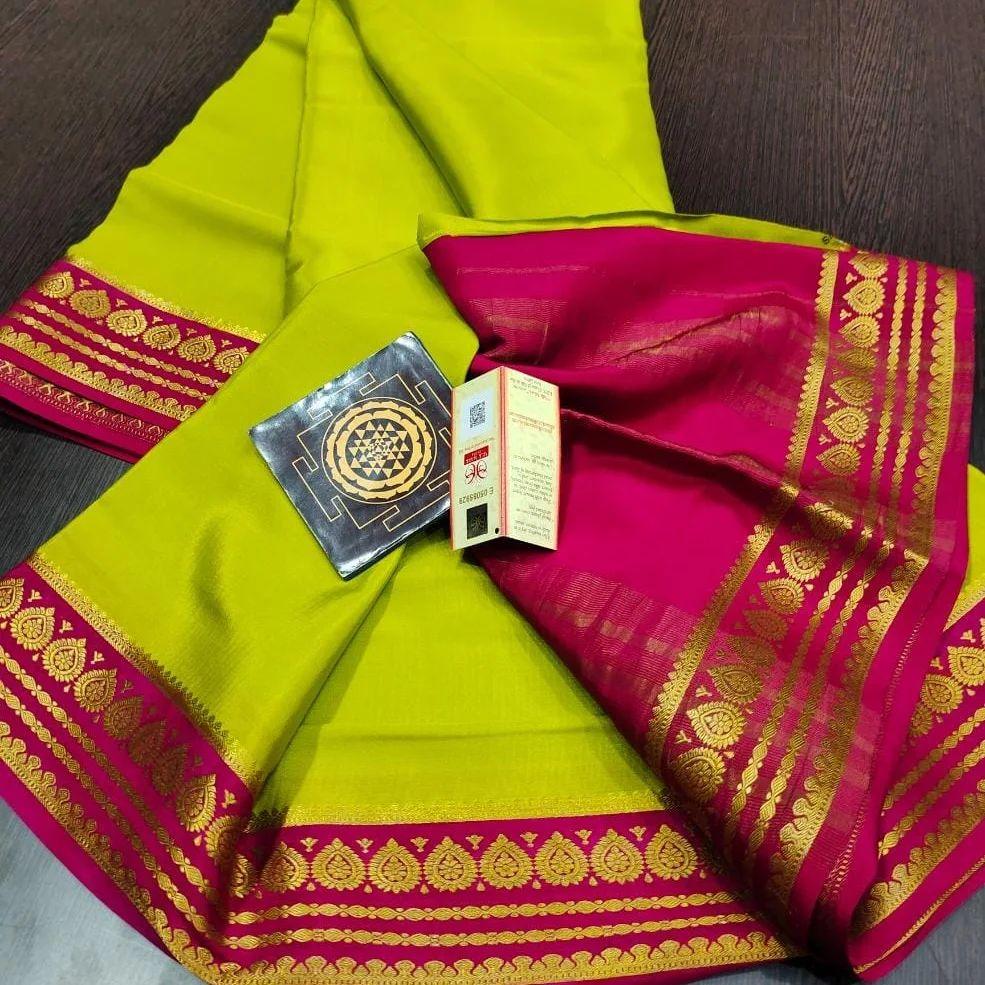 Latest Mysore Crepe Soft Silk Sarees – Royal Look Collection