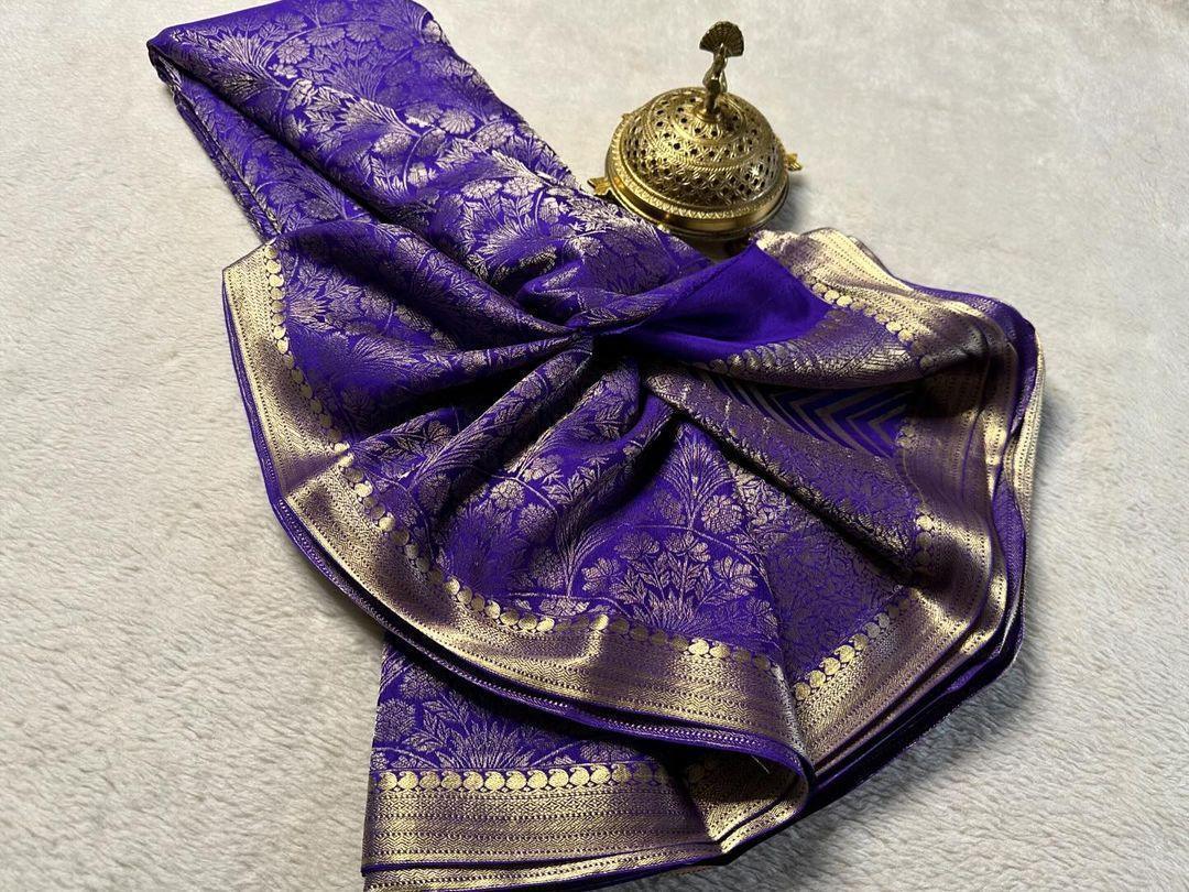 Drape Yourself in Heritage: Pure Brocade Silk Sarees