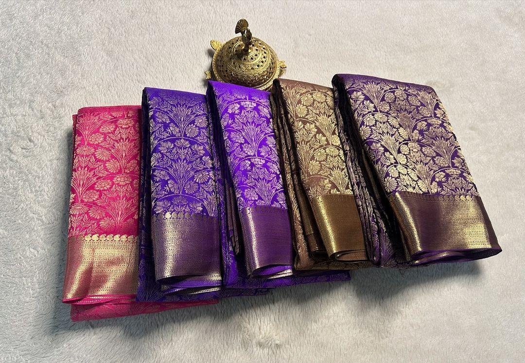 Drape Yourself in Heritage: Pure Brocade Silk Sarees