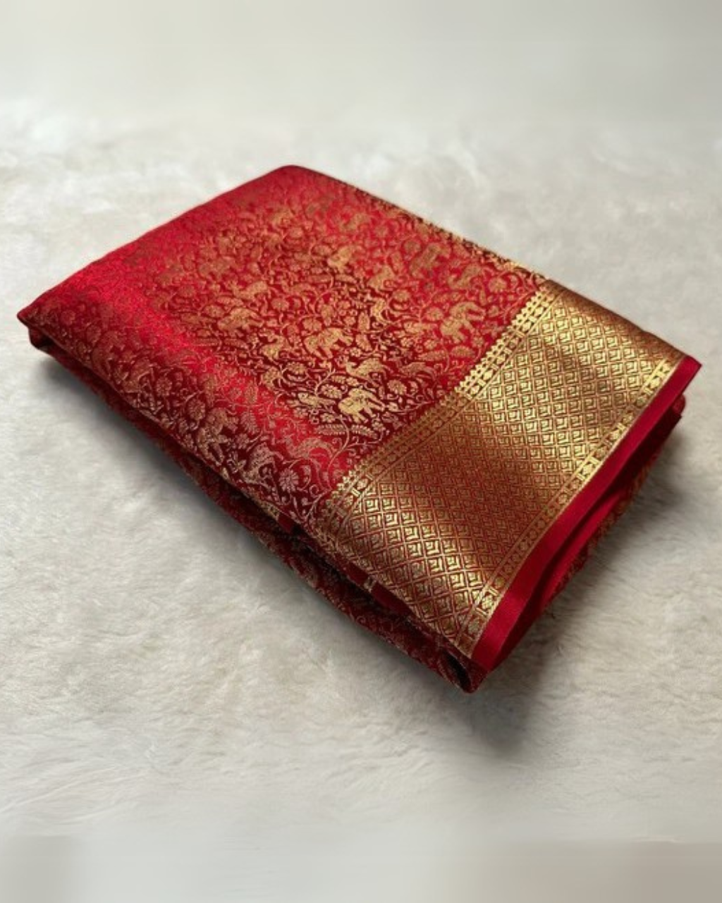 Mysore Brocade RED Color Silk sarees