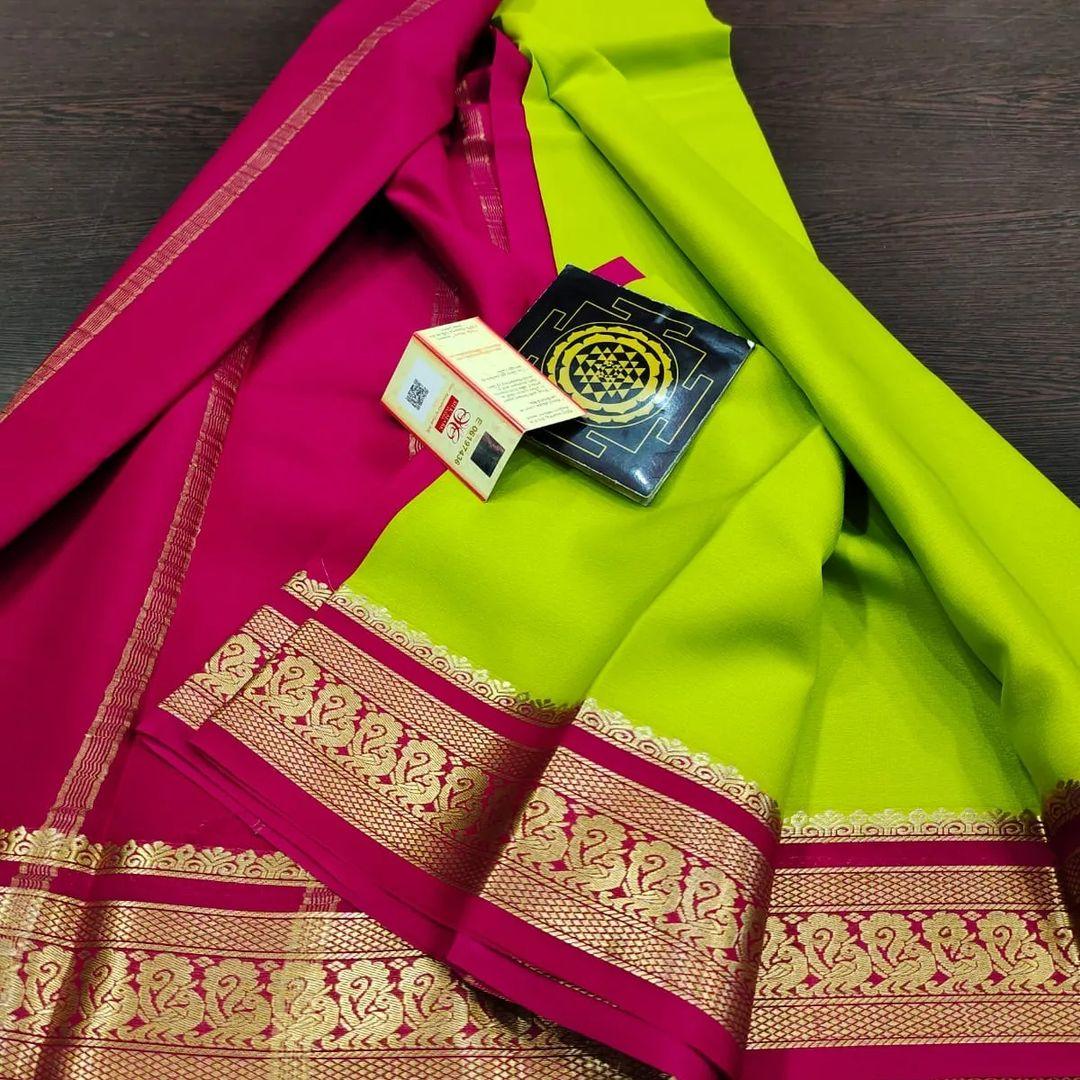 Soft Mysore Crepe Silk Sarees – Timeless Luxury for Every Occasion
