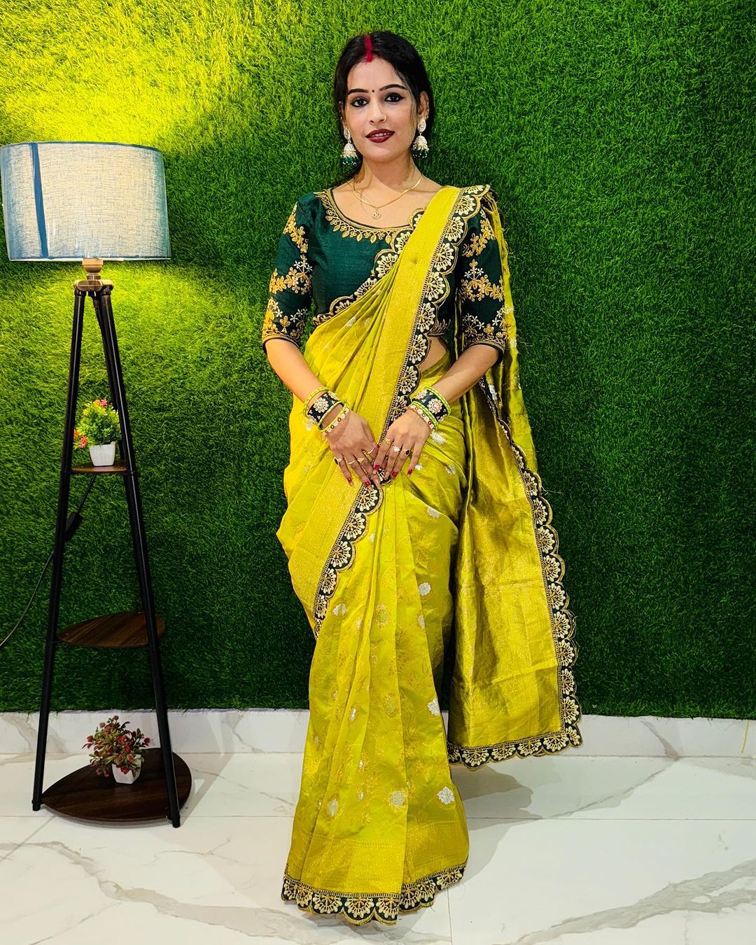wedding saree with rich emboridery design