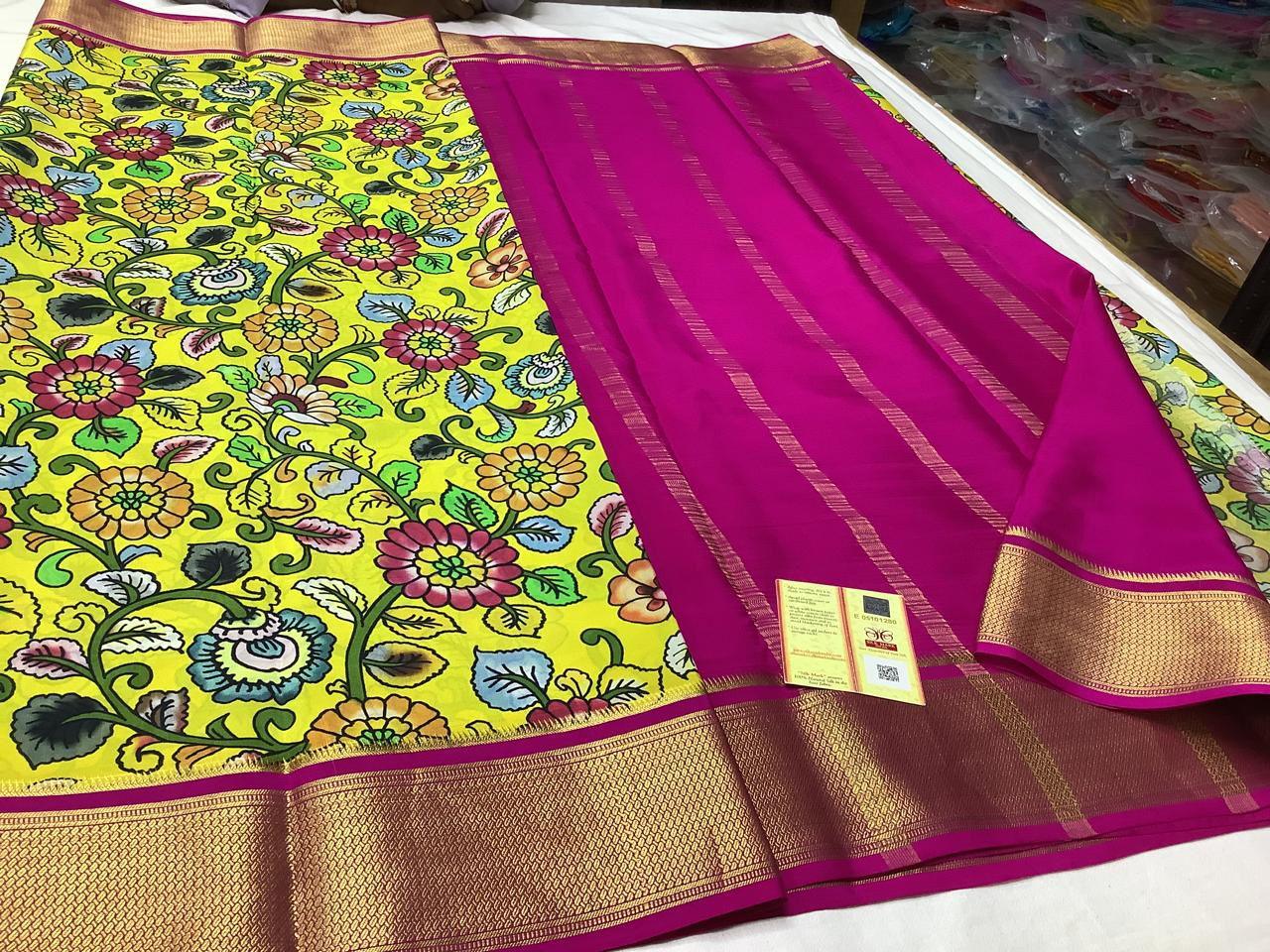 Premium Mysore Printed Crepe Silk Sarees for Stylish Occasions for Weddings & Festive Wear