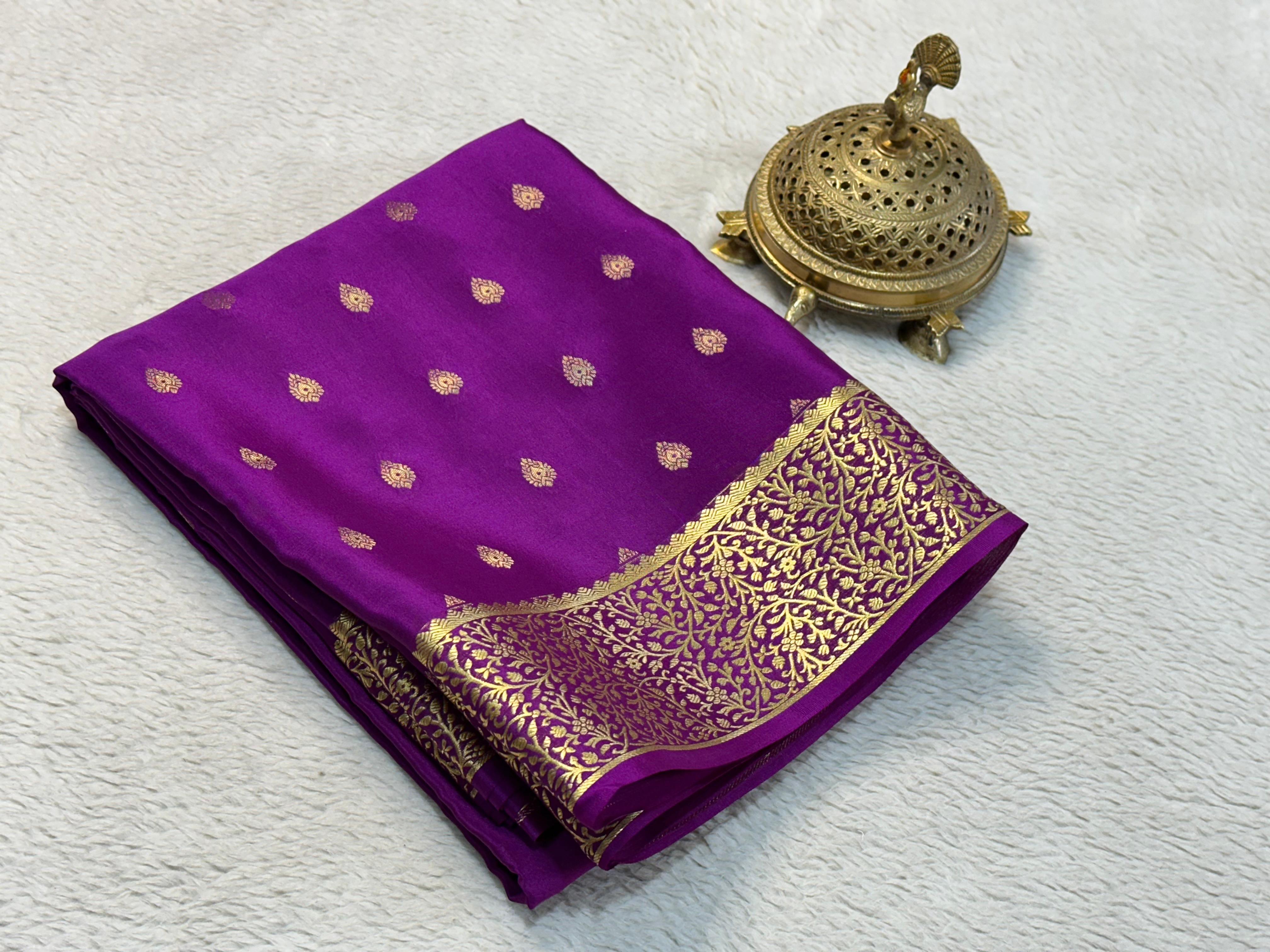 Very Exclusive Mysore Crepe Silk Saree