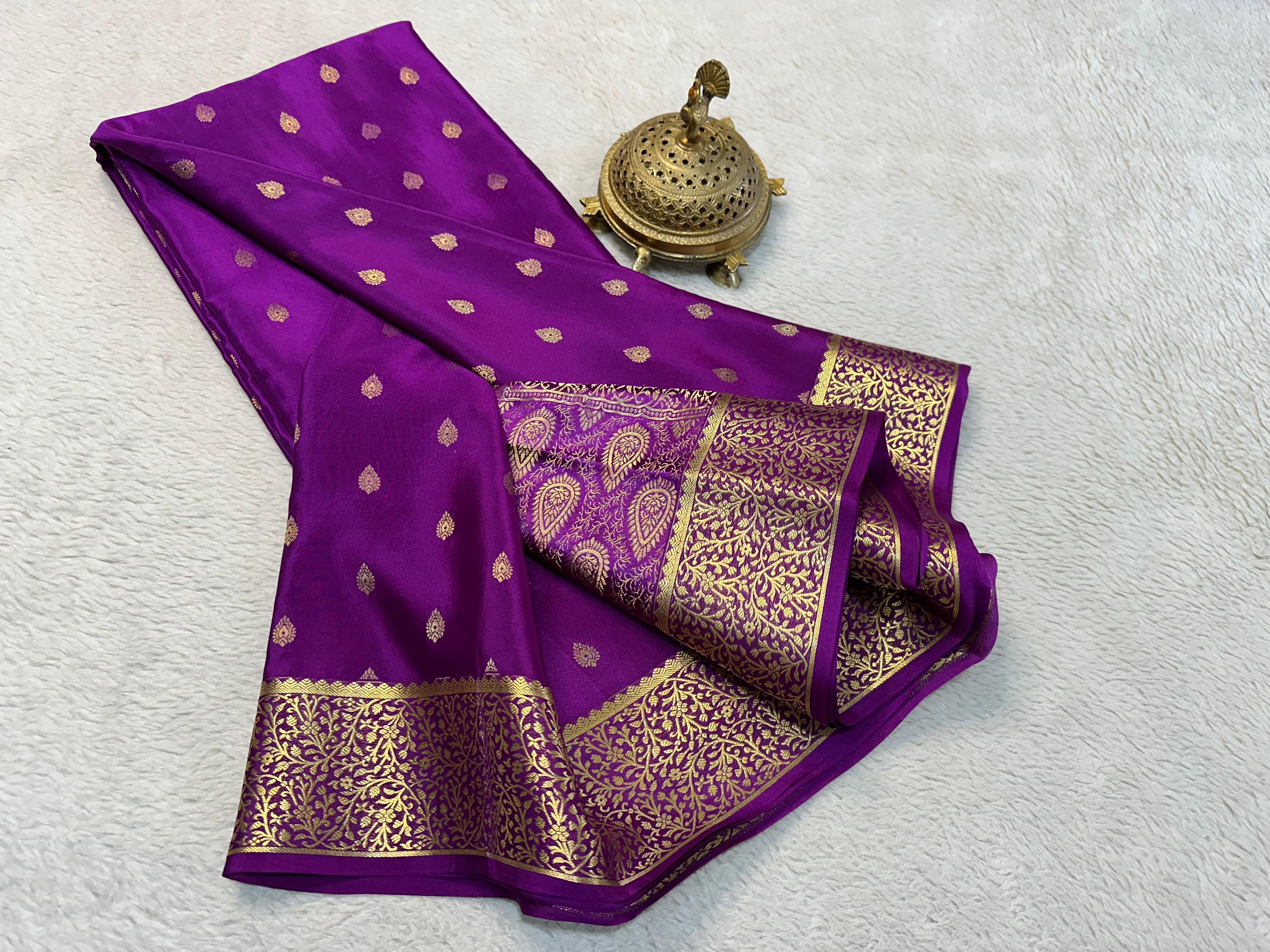 Very Exclusive Mysore Crepe Silk Saree
