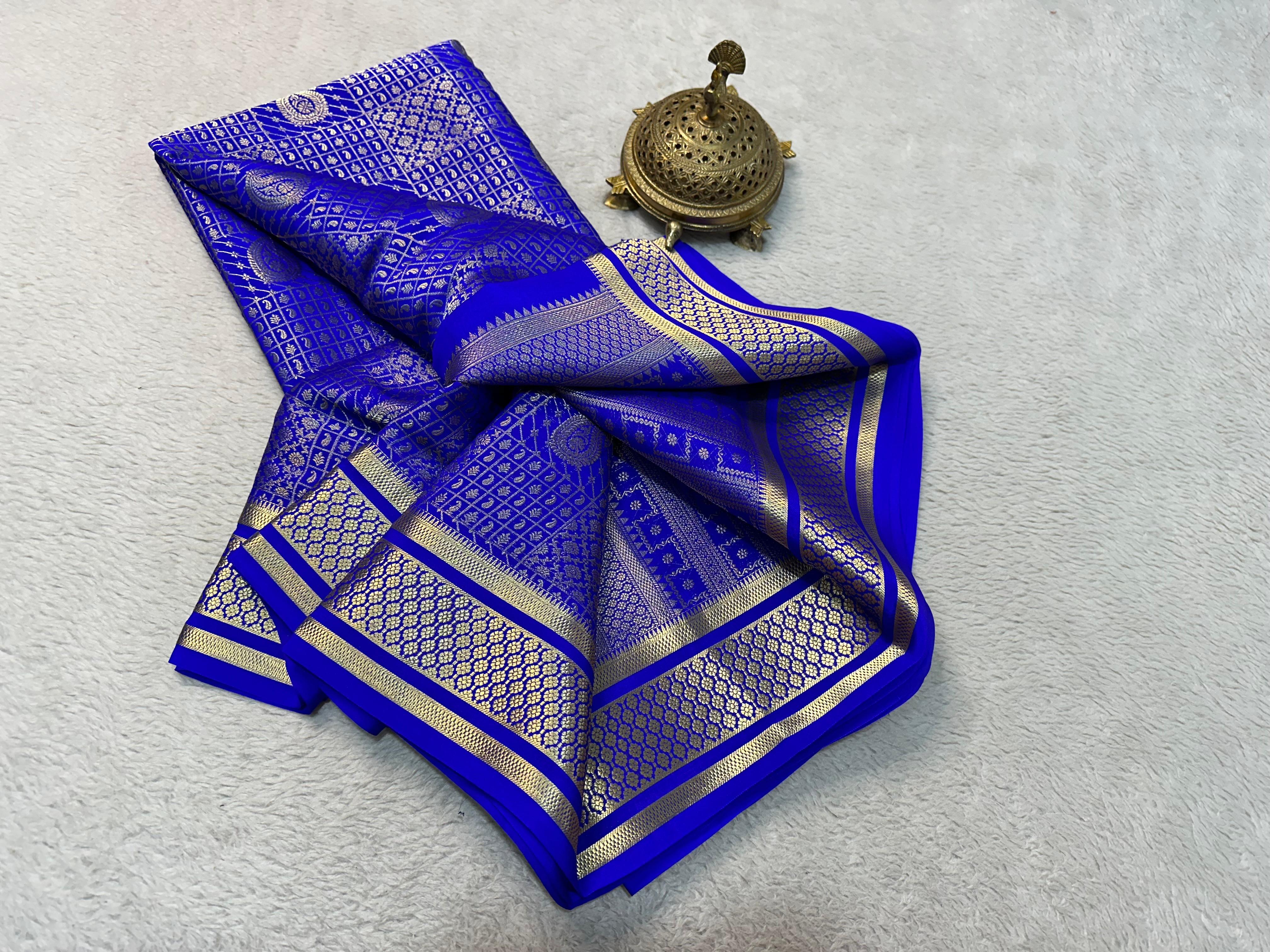 Bridal Bliss: Exclusive Collection of Rich Brocade Mysore Silk Sarees