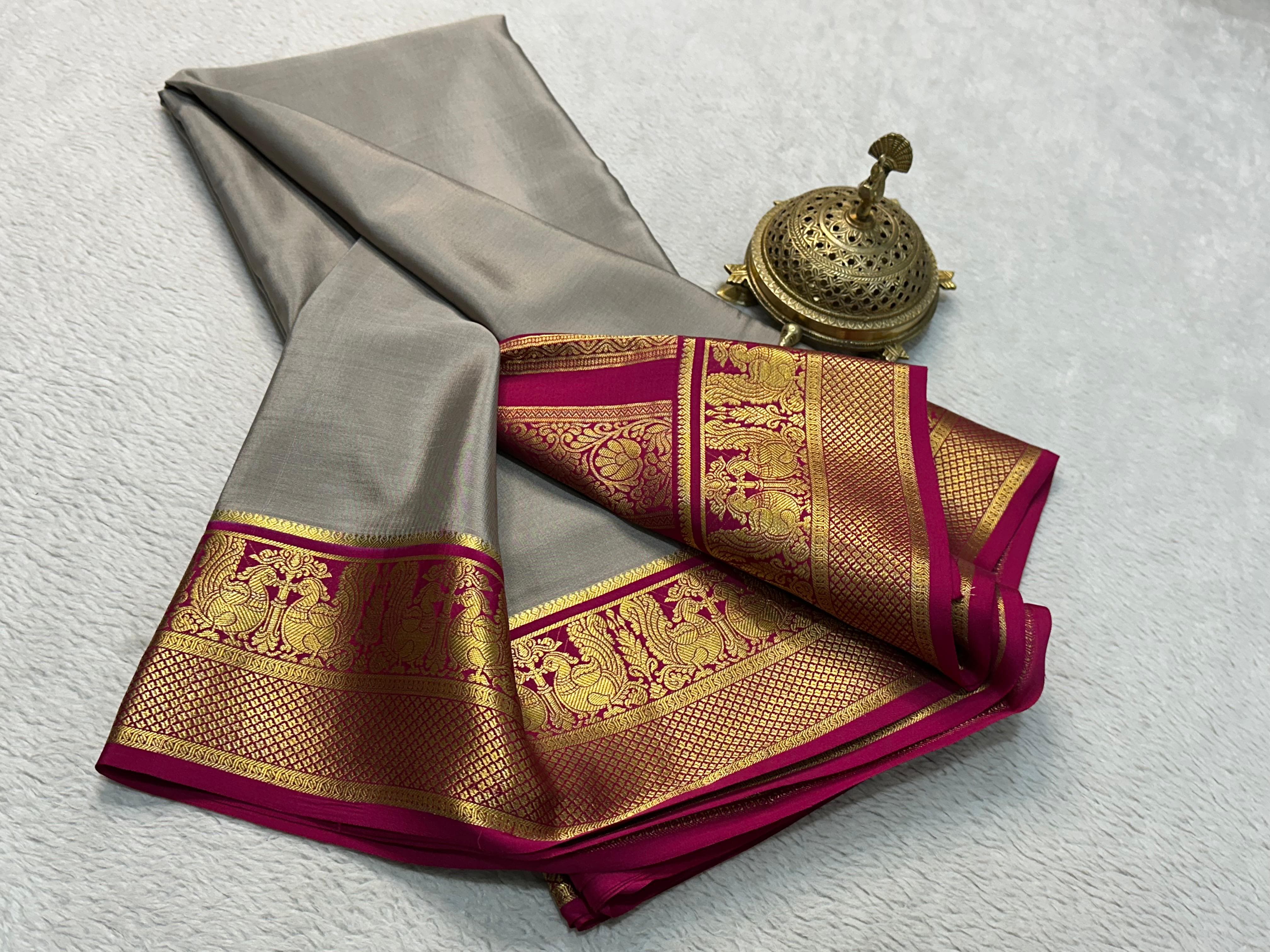 Grace the Occasion with Our Enchanting Rich Peacock Border Sarees