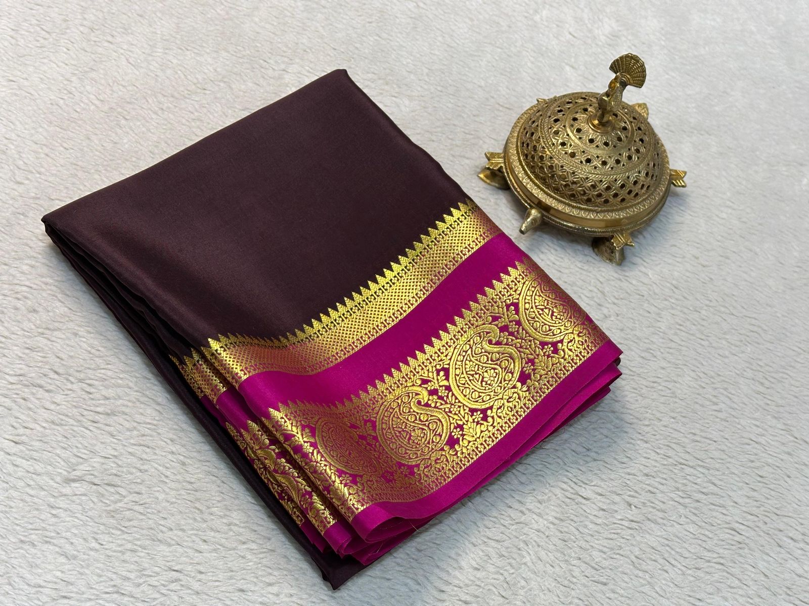 Silken Splendor: Majestic Mysore Silk Saree