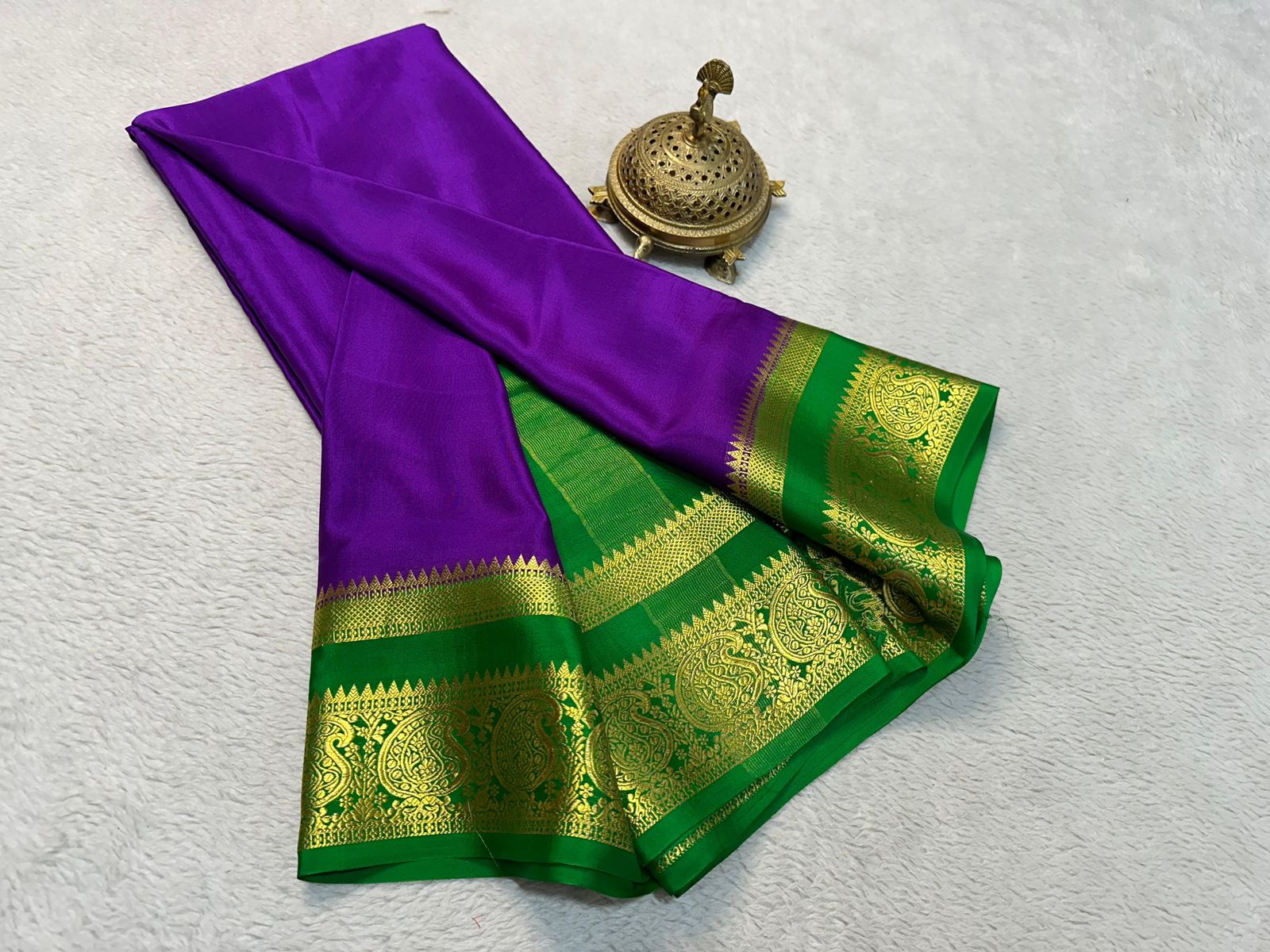 Silken Splendor: Majestic Mysore Silk Saree