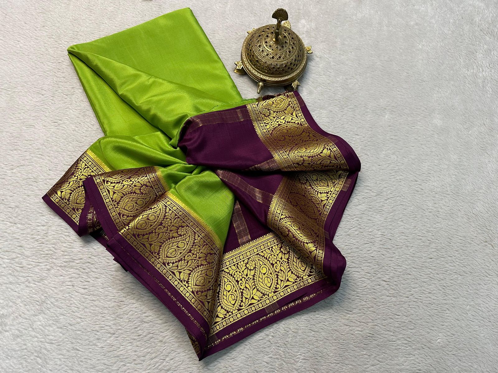 Silken Splendor: Majestic Mysore Silk Saree