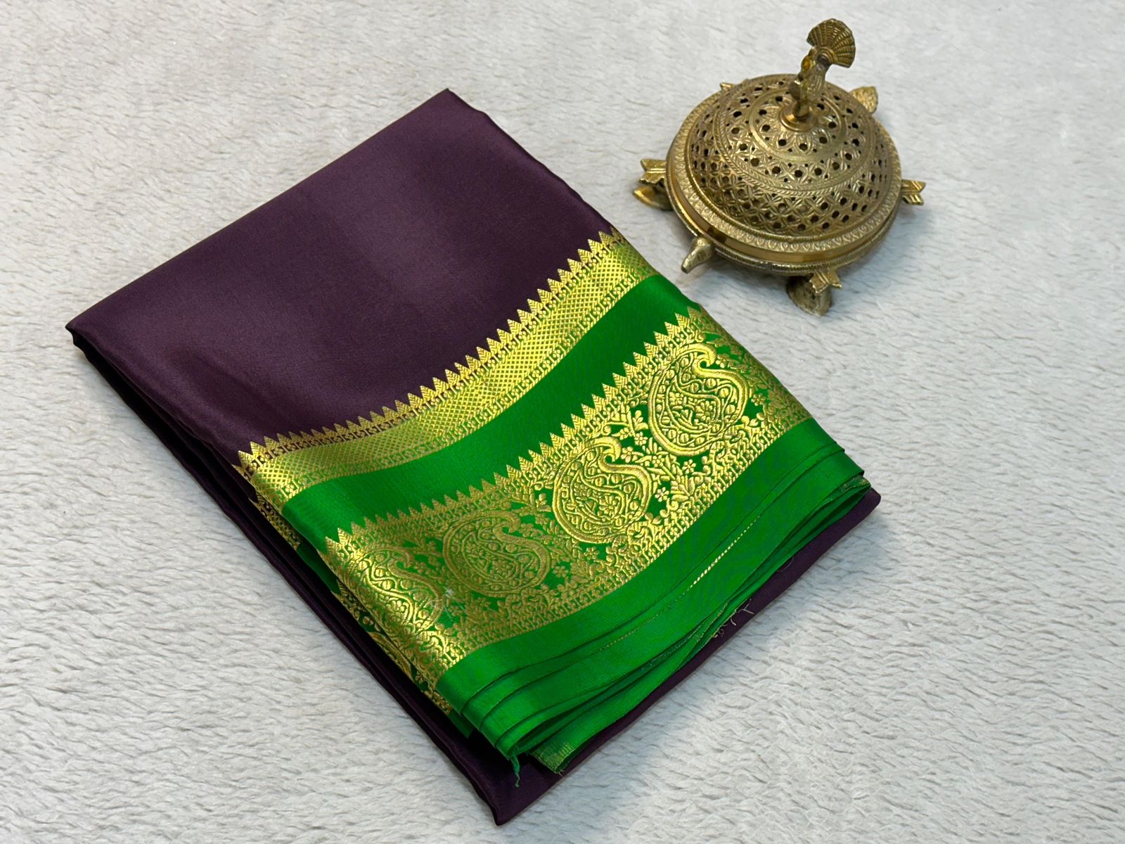 Silken Splendor: Majestic Mysore Silk Saree