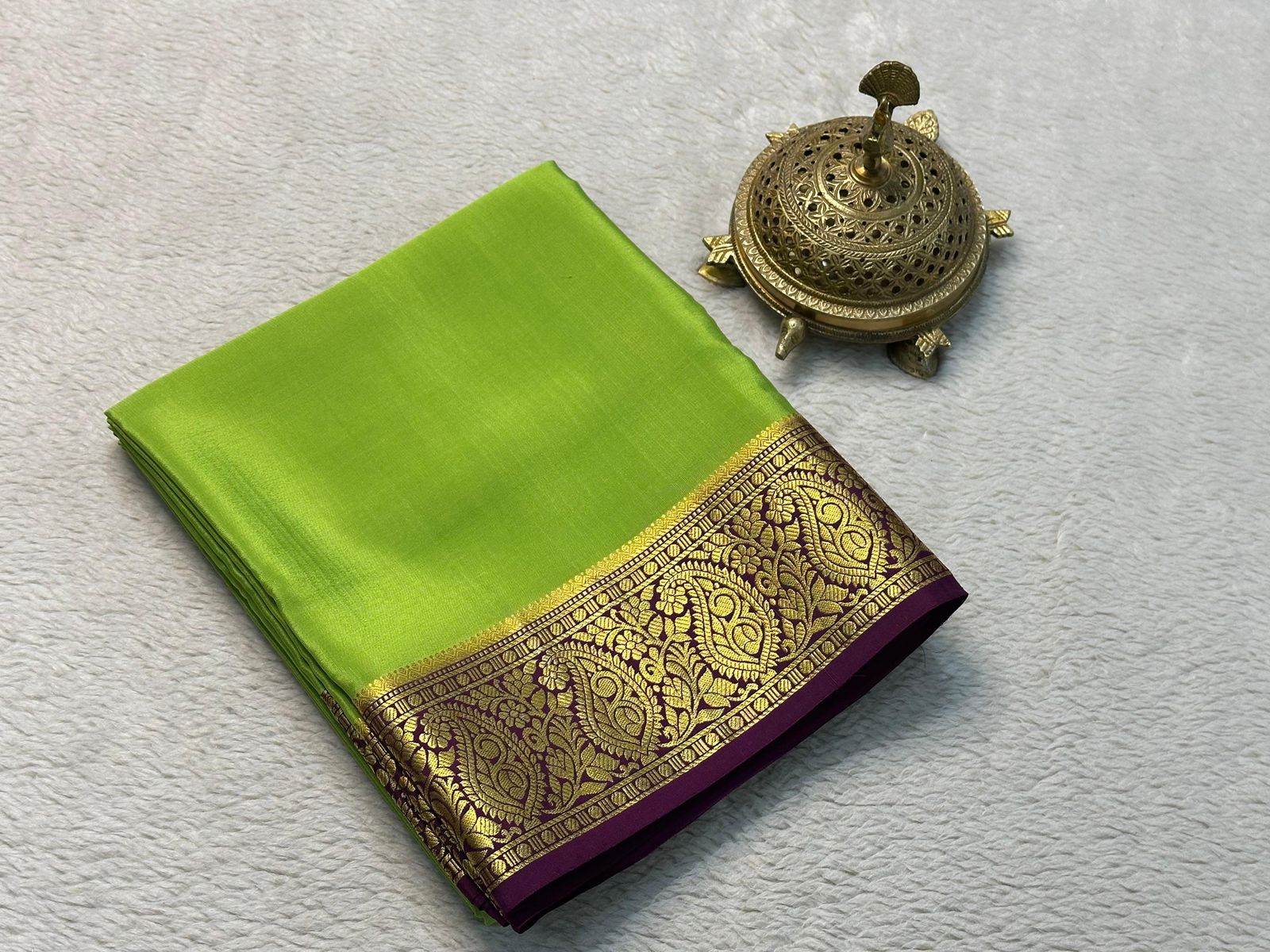 Silken Splendor: Majestic Mysore Silk Saree