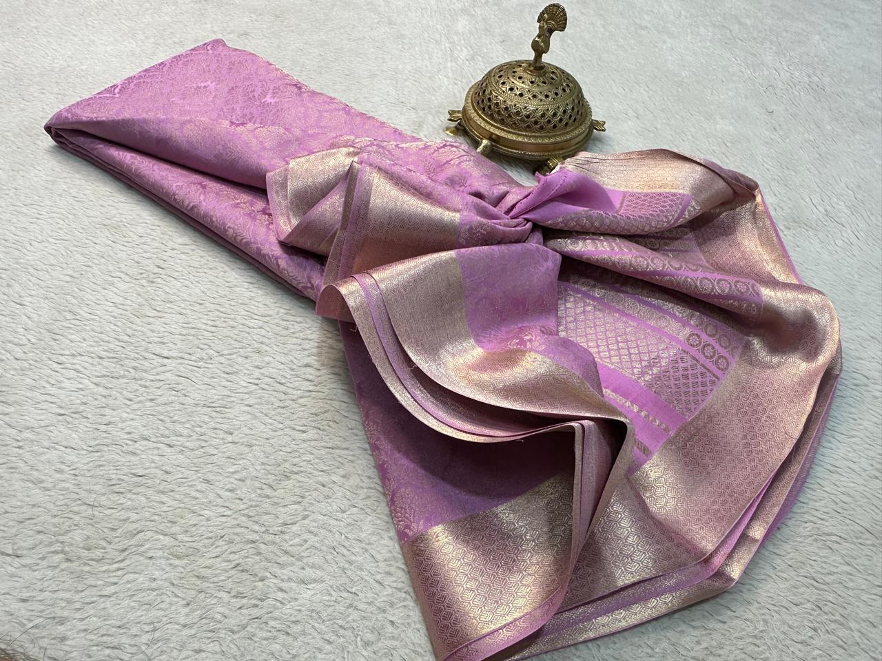 New Design Bridal Wear Silk Saree in Brocade Weave – Glamour Meets Grace