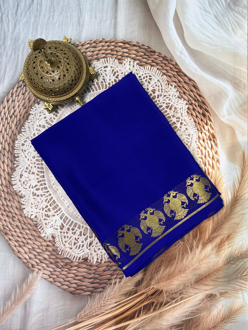 Mysore Silk Saree Lightweight Perfect for Weddings And Festivals With Matching Blouse
