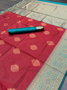 Pure Soft Silk Banarasi Multi Color Kawda technique With Ponderous Artistic Tradition Of Banaras | Vootbuy