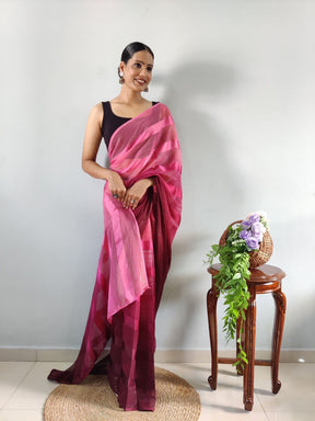 light pink soft silk saree