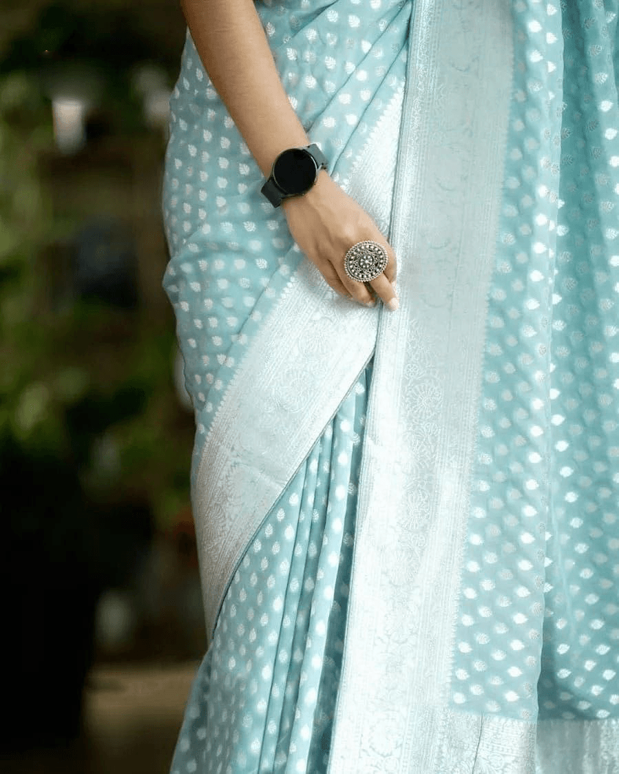 Blue Pure Silk Kanchipuram Silk Sarees