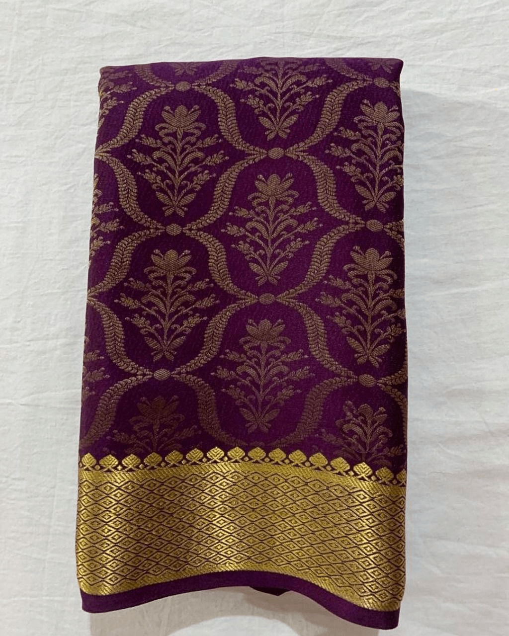 Premium PURE GEORGETTE SILKS Saree 05 for Weddings & Festive Wear