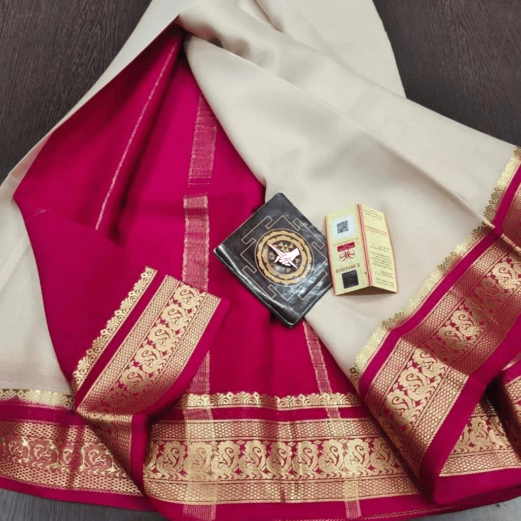 Handwoven Mysore Crepe Soft Silk Sarees – Luxurious Touch