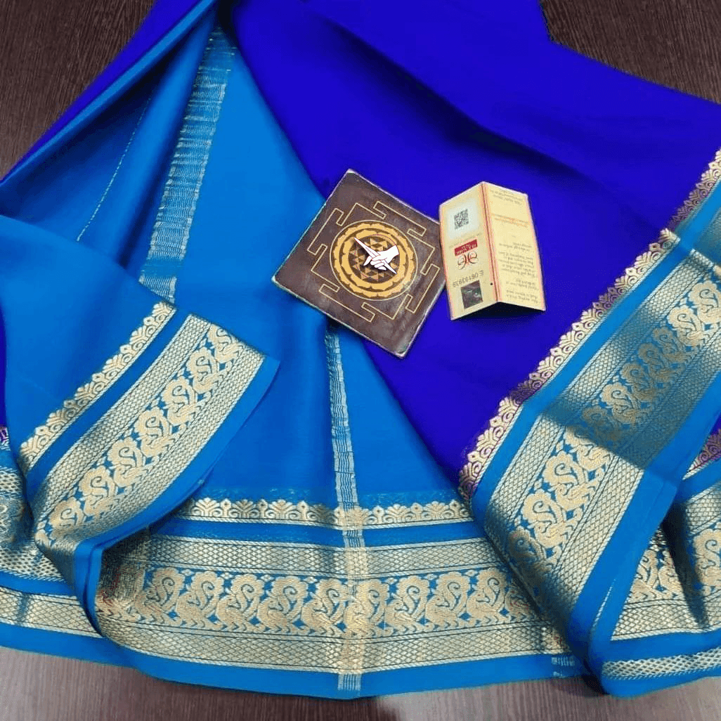 Handwoven Mysore Crepe Soft Silk Sarees – Luxurious Touch
