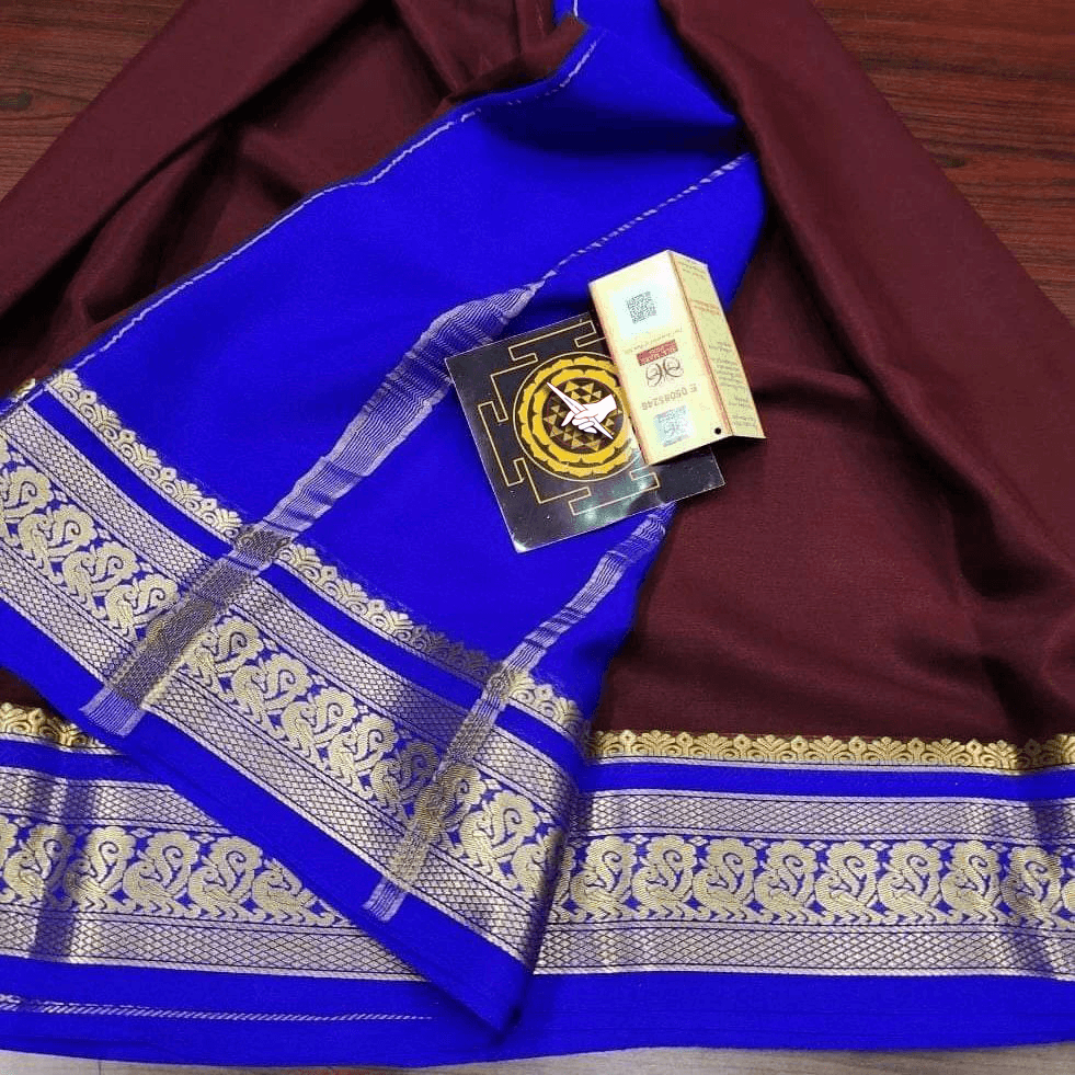 Handwoven Mysore Crepe Soft Silk Sarees – Luxurious Touch
