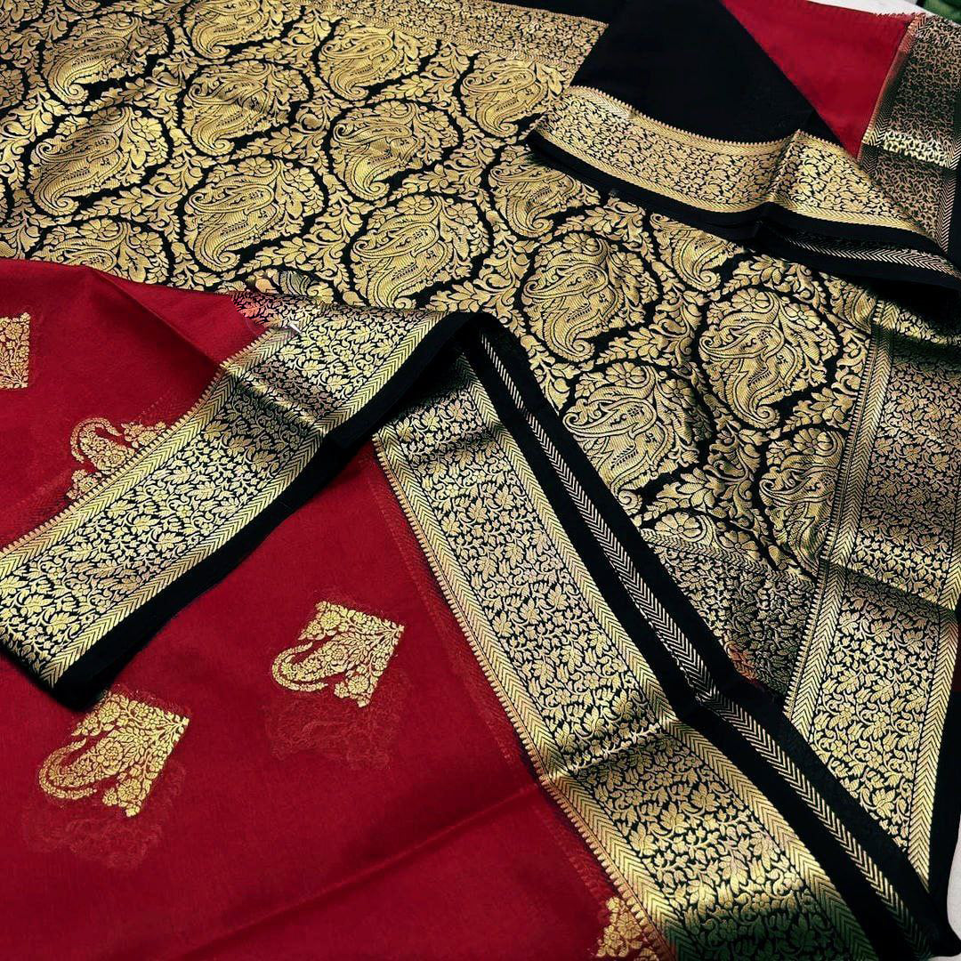 Pure crepe mysore silk sarees With beautiful Zari weaving motifs